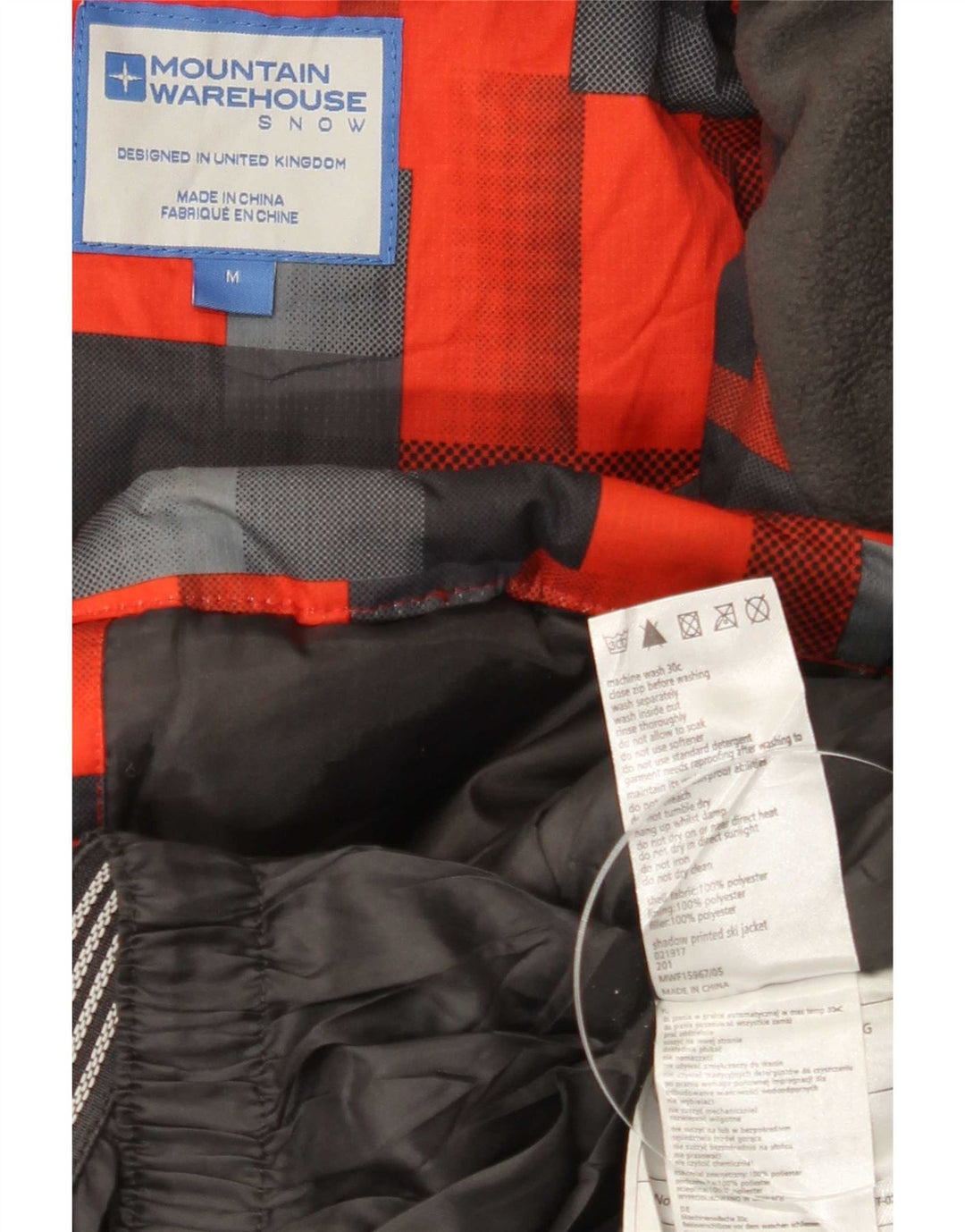 Mountain Warehouse Herre Windbreaker Jacket UK 38 Medium Multicolored