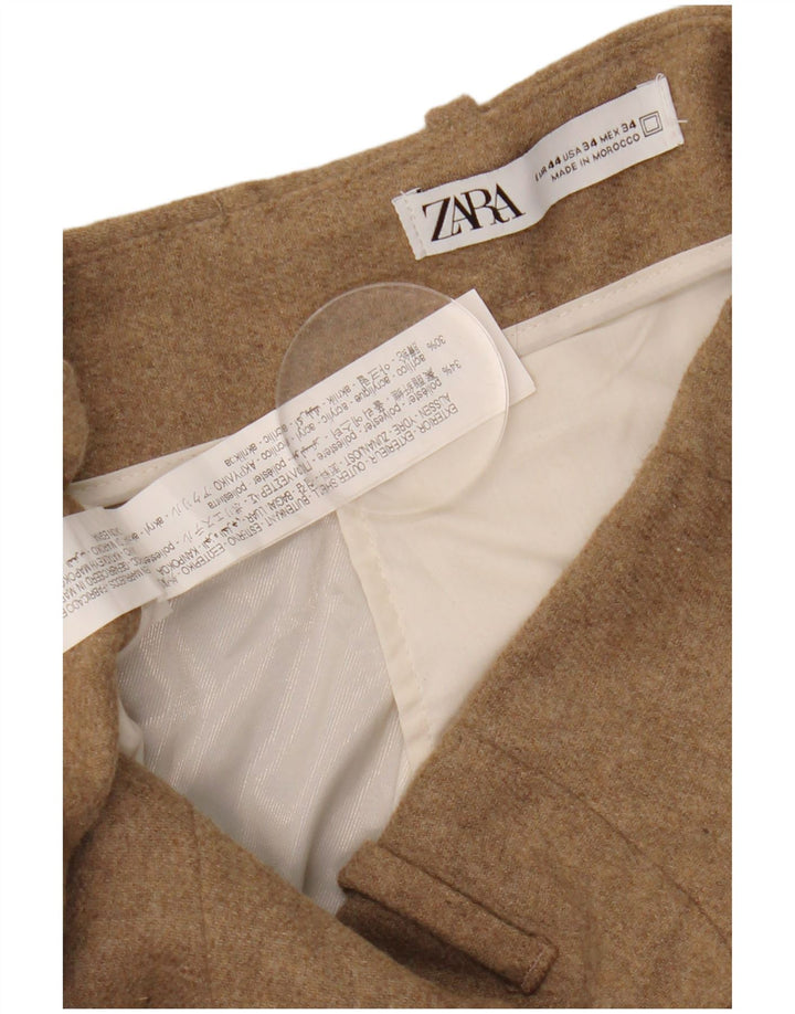Zara Herre Pegged Chino Bukser EU 44 Large W34 L30 Beige Polyester