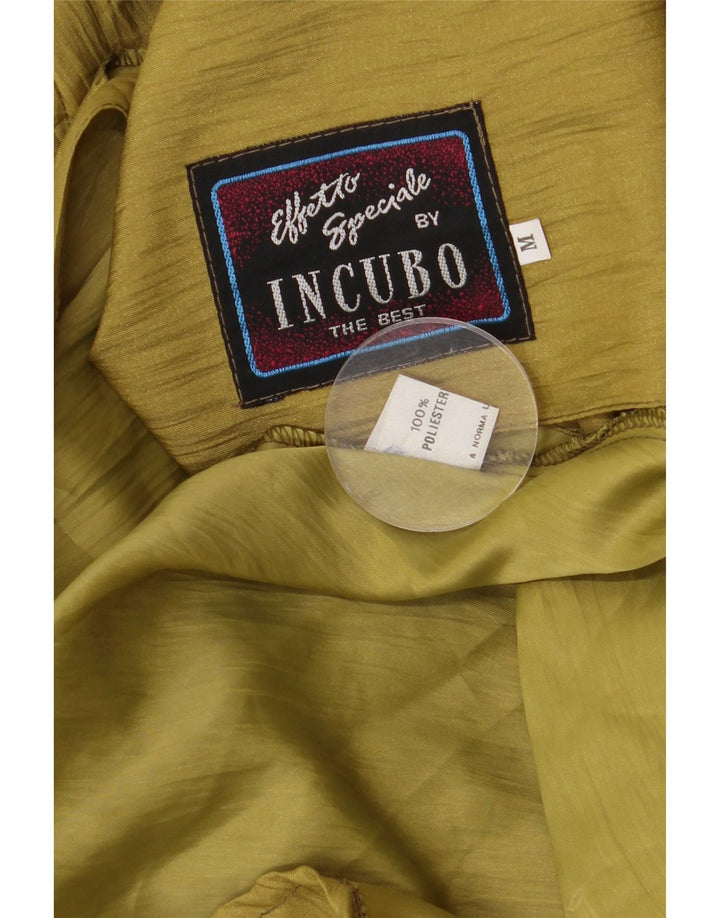 Vintage oversize overfrakke til kvinder UK 14 Medium Khaki Polyester