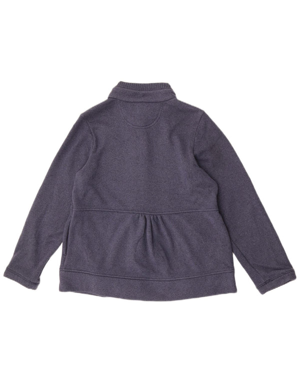 Marks & Spencer dame cardigan sweater UK 12 Medium Navy Blue Polyester