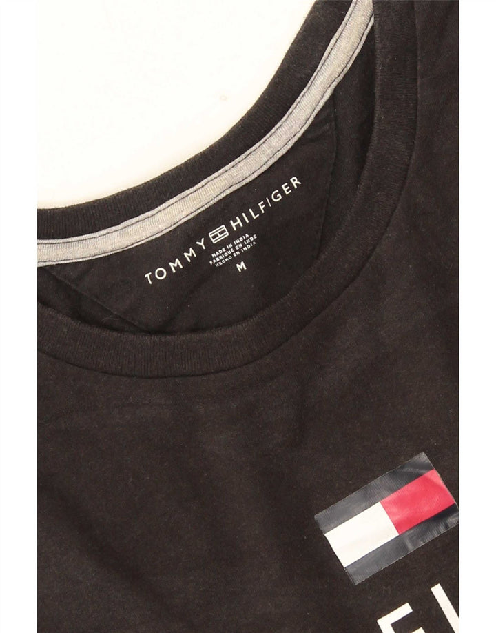 Tommy Hilfiger Herre Grafisk T-Shirt Top Medium Sort