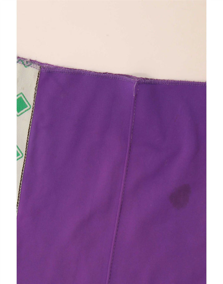 Vintage herre grafisk træningsdragt bukser Medium Lilla Colourblock
