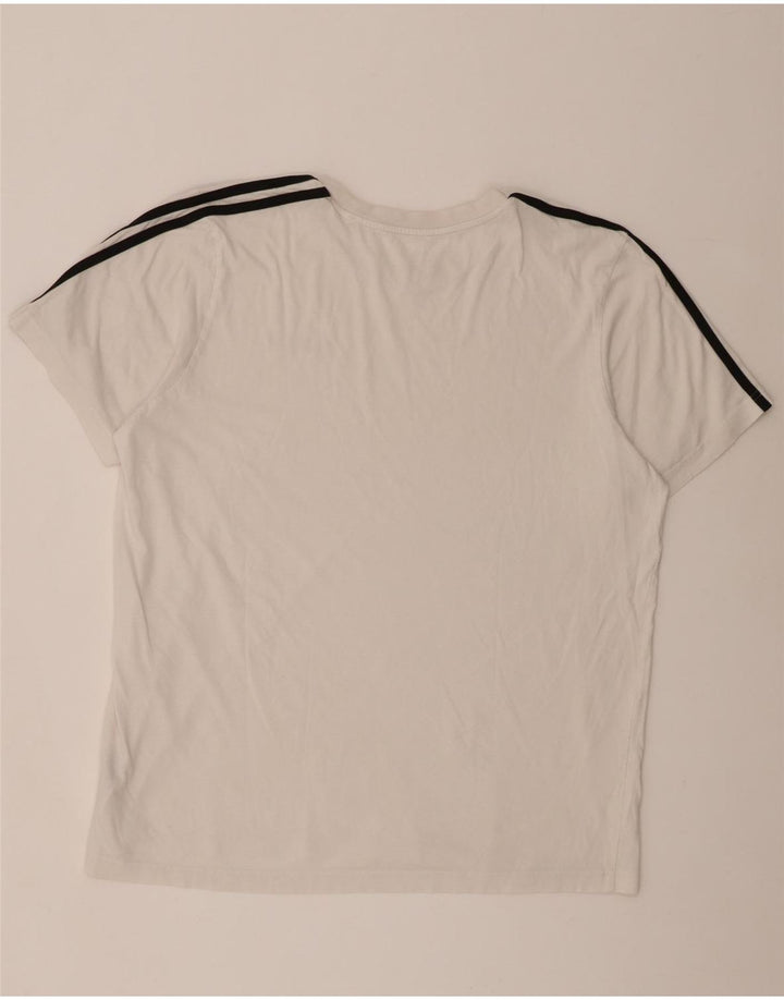 Adidas Herre T-Shirt Top XL Hvid Bomuld