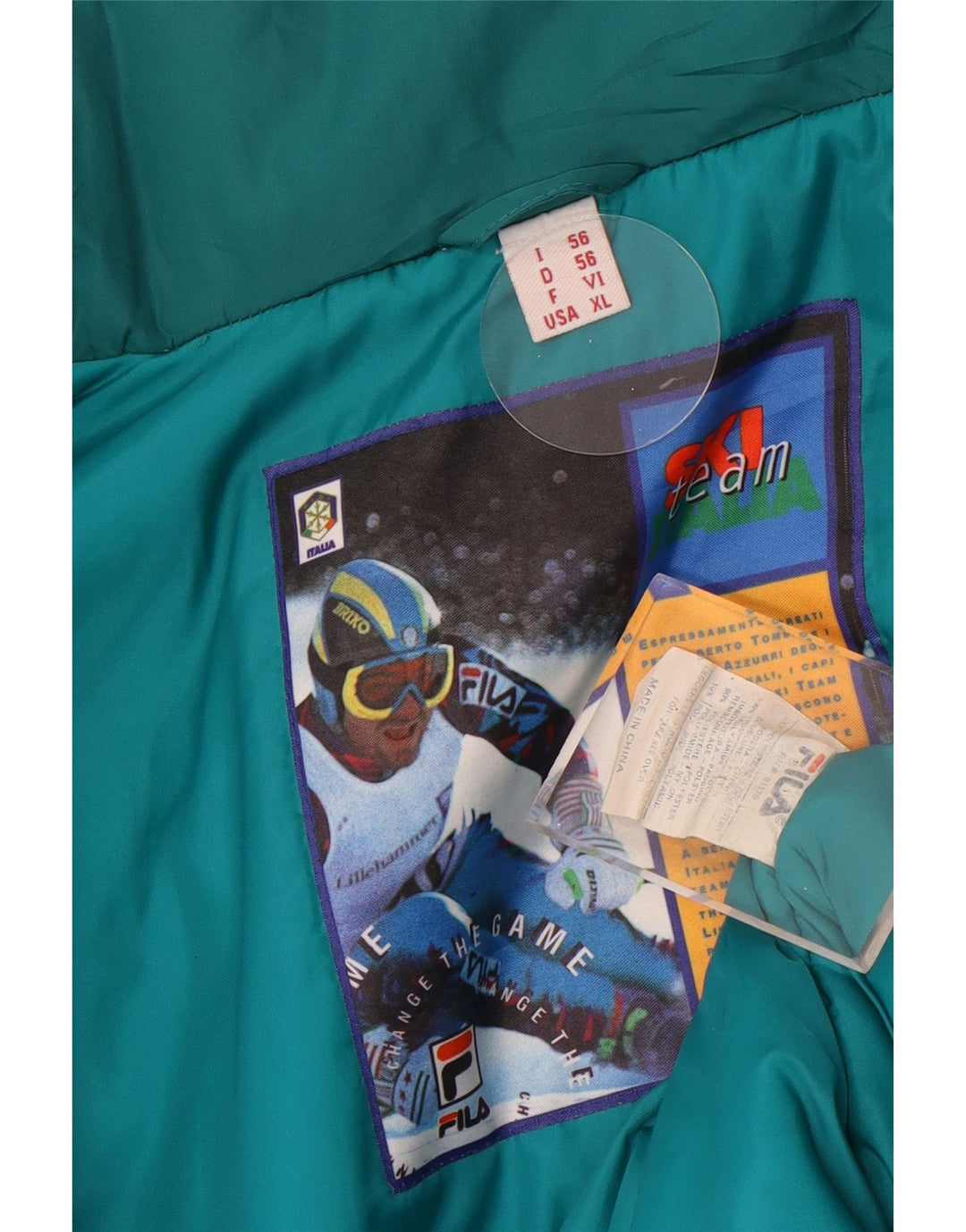 Fila Herre Skijakke IT 56 3XL Blå Colourblock Polyester