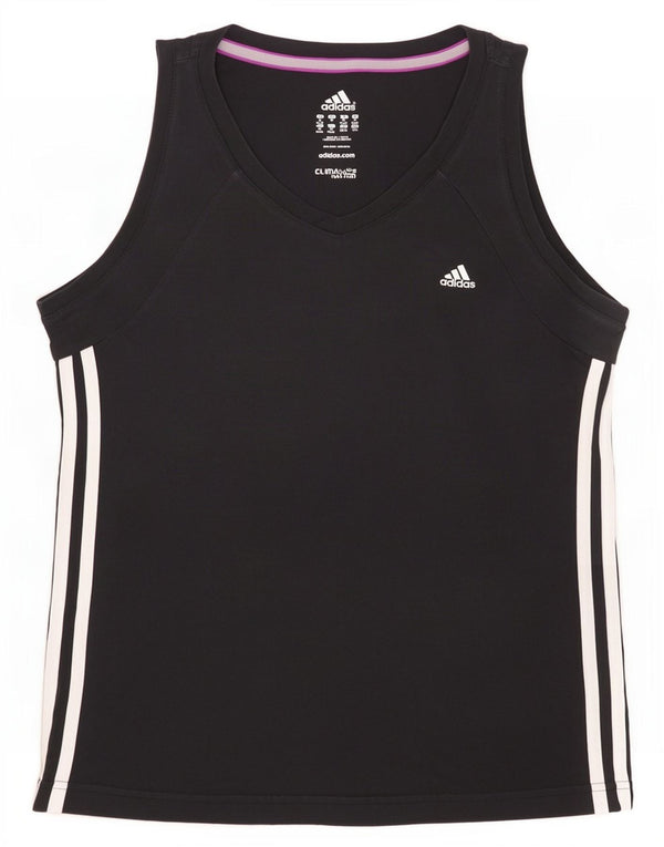 Adidas Womens Climalite Vest Top UK 12/14 Medium Black Cotton