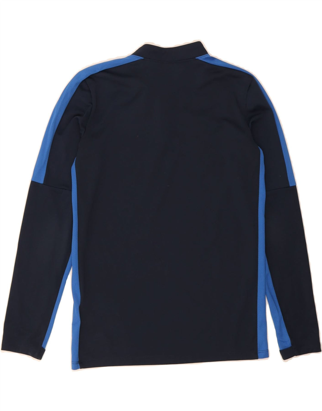 NIKE Boys Dri Fit Pullover Tracksuit Top 12-13 Years Large Navy Blue Vintage Nike and Second-Hand Nike from Messina Hembry 