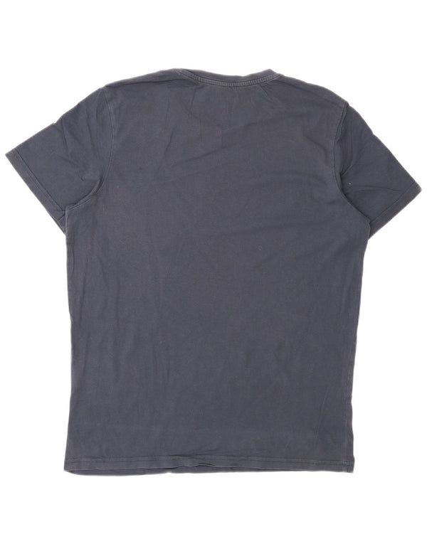 Jack & Jones Herre T-Shirt Top Medium Marineblå Bomuld