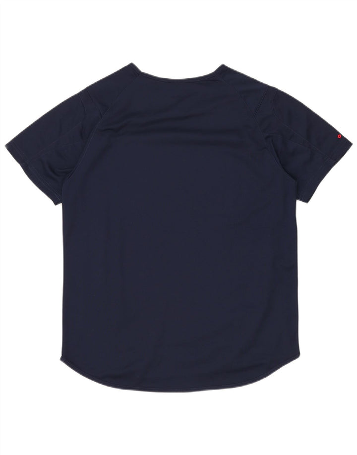 FILA Herre T-Shirt Top Lille Marineblå Polyester