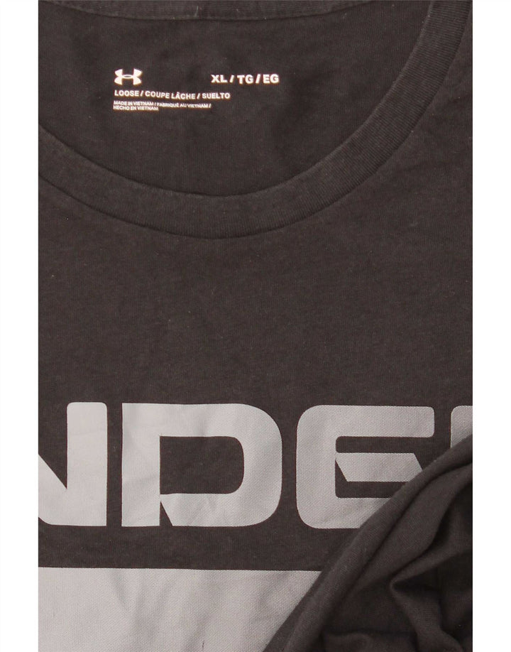 Under Armour Herre Grafisk T-Shirt Top XL Sort