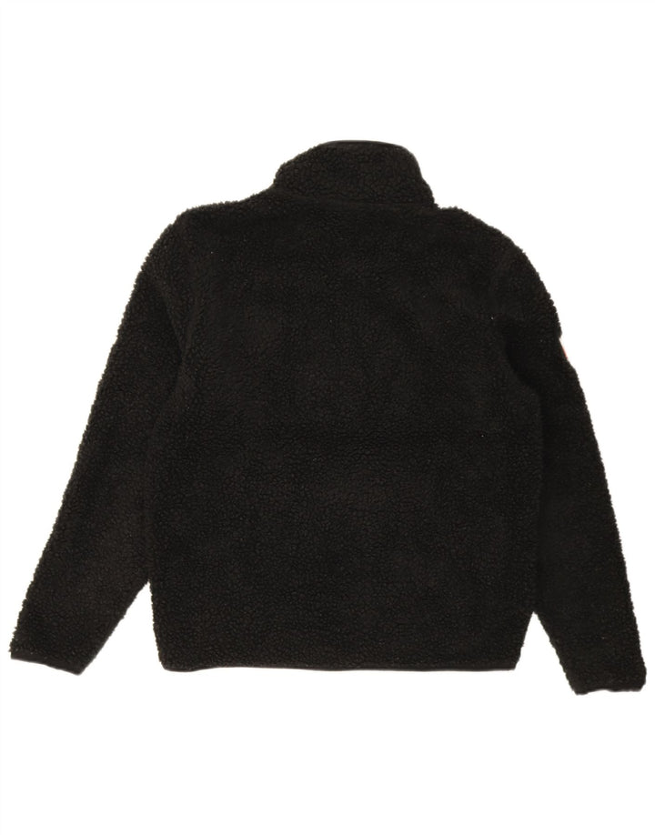 Superdry Fleecejakke til mænd UK 36 Lille sort polyester