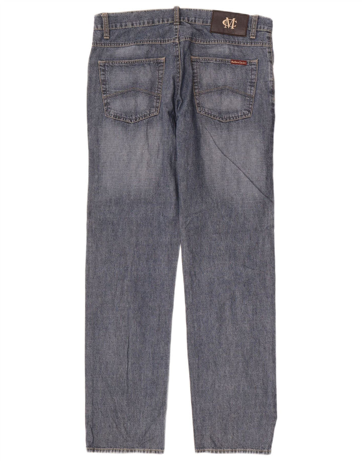 Marlboro Classics Straight Jeans til mænd W33 L32 Blå Bomuld