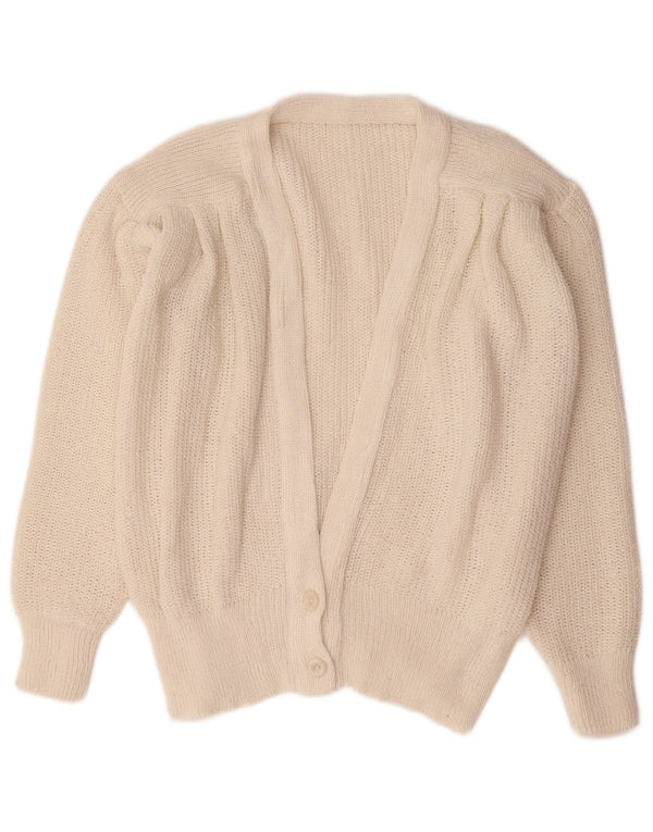 Vintage dame cardigan sweater UK 14 Medium White