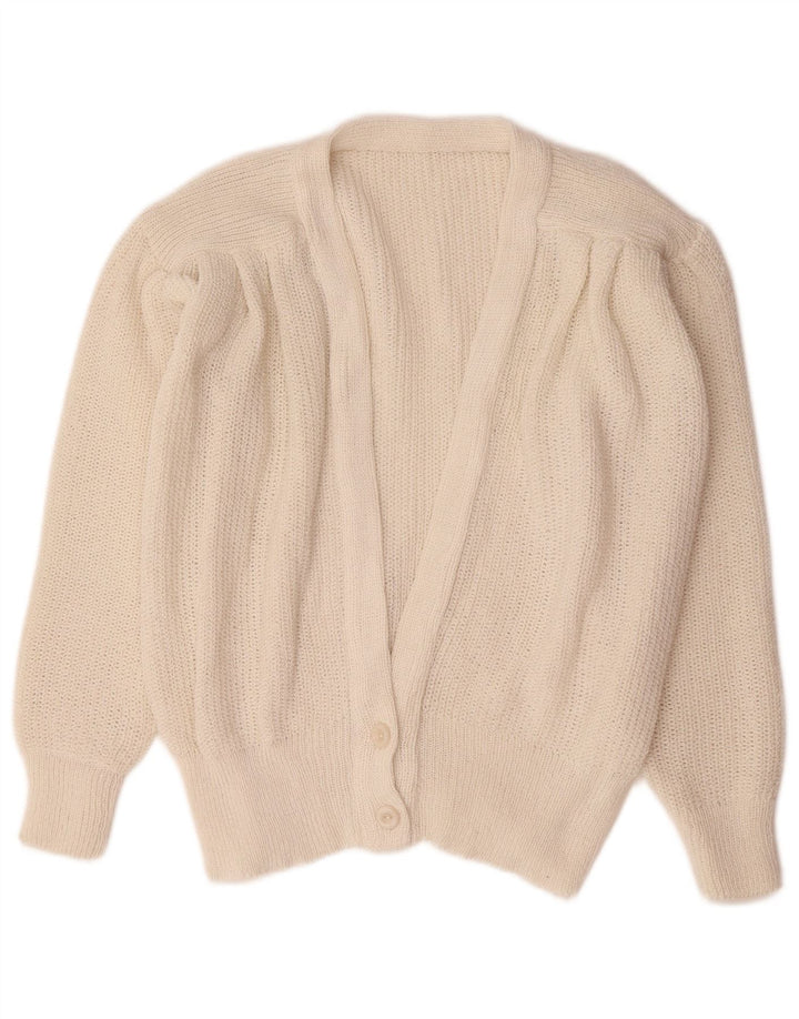 Vintage dame cardigan sweater UK 14 Medium White