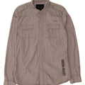 GUESS Mens Graphic Shirt Large Grey Vintage Guess and Second-Hand Guess from Messina Hembry 