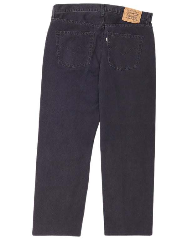 Levi's Herre 551 Straight Loose Fit Casual Bukser W38 L29 Marineblå Bomuld