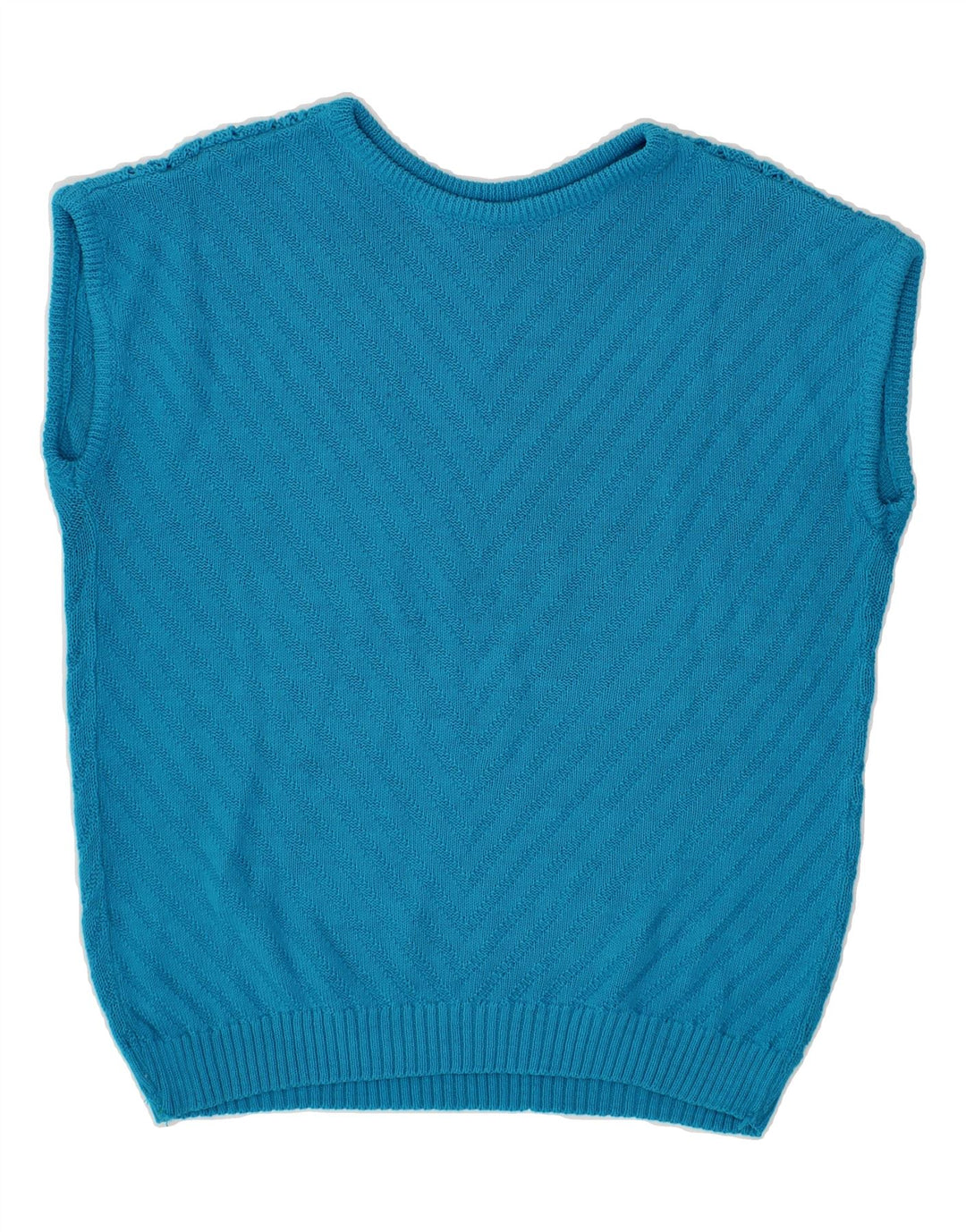 VINTAGE Womens Vest Tank Top UK 16 Large Blue Vintage Vintage and Second-Hand Vintage from Messina Hembry 