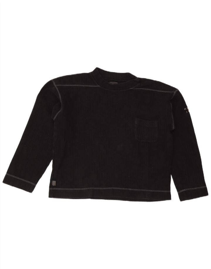 Guess Dametop Langærmet UK 14 Medium Sort Bomuld
