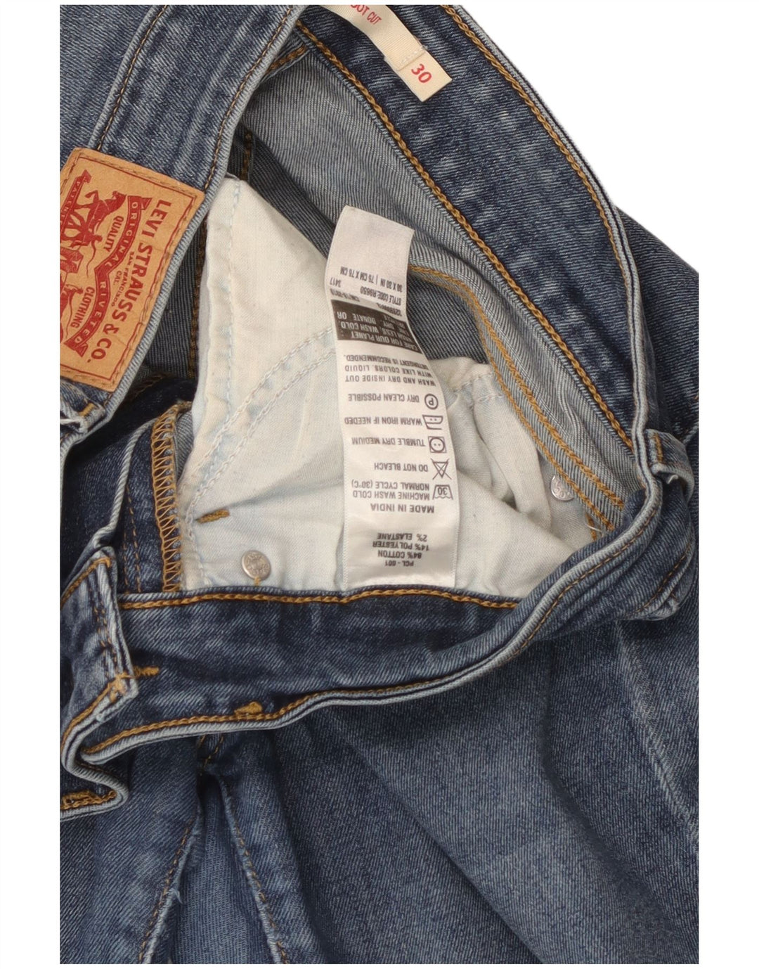 Levi's Dame 715 Bootcut Jeans W30 L30 Blå Bomuld