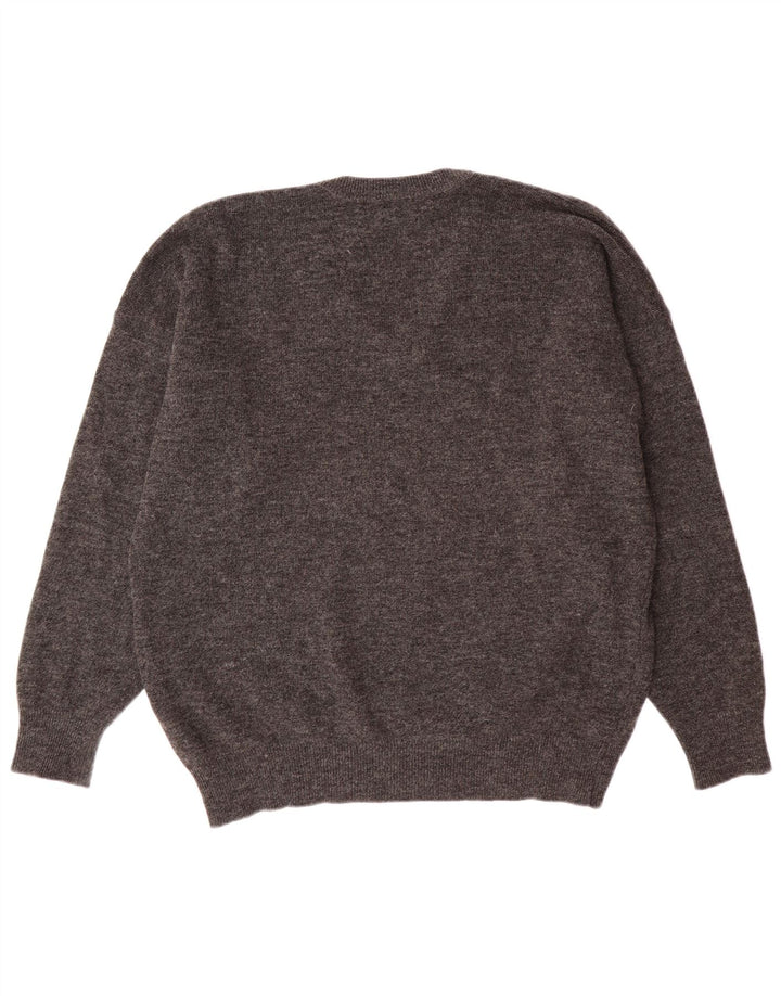 Lacoste Herre V-hals sweater Str. 7 2XL Grå Uld