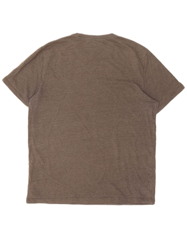 Gap Herre Grafisk T-Shirt Top Stor Grå Bomuld