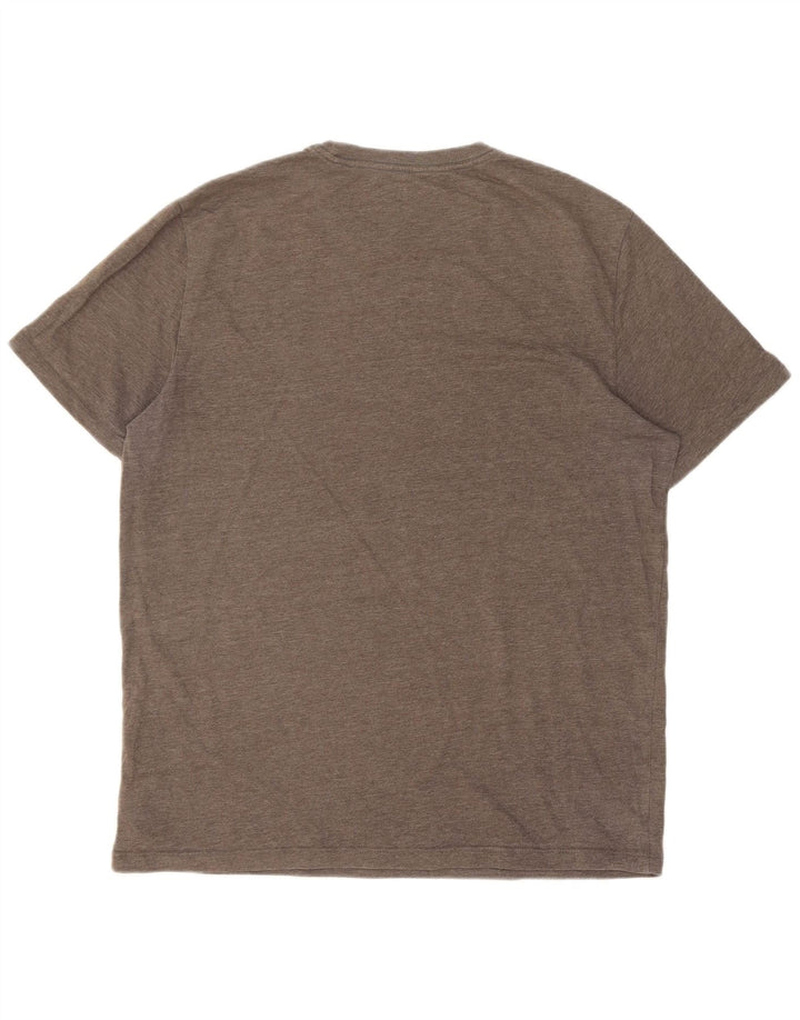 Gap Herre Grafisk T-Shirt Top Stor Grå Bomuld