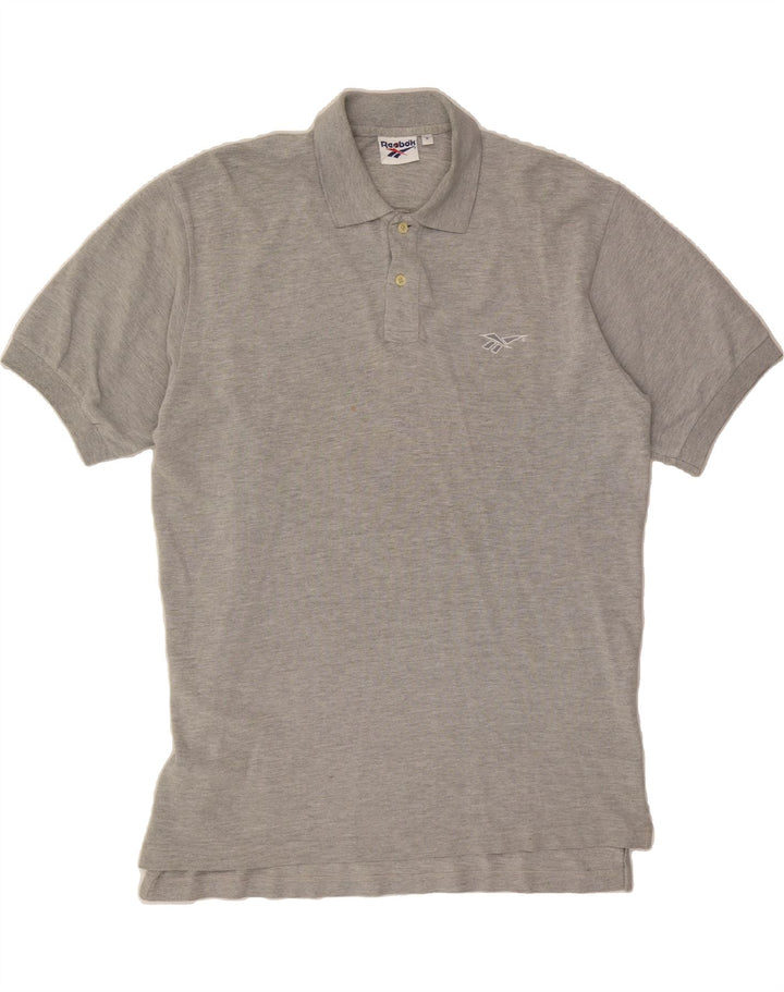 REEBOK Mens Polo Shirt Medium Grey Cotton Vintage Reebok and Second-Hand Reebok from Messina Hembry 