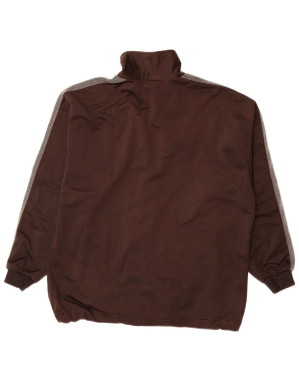 ASICS Grafisk træningsdragt til mænd Topjakke Medium Brun Colourblock Polyester