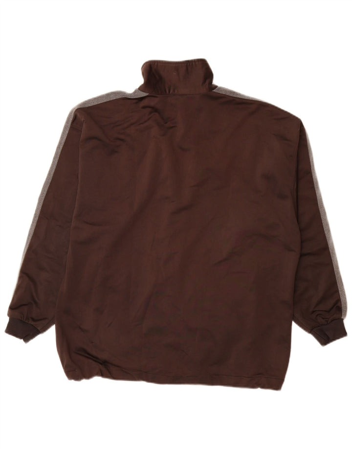 ASICS Grafisk træningsdragt til mænd Topjakke Medium Brun Colourblock Polyester