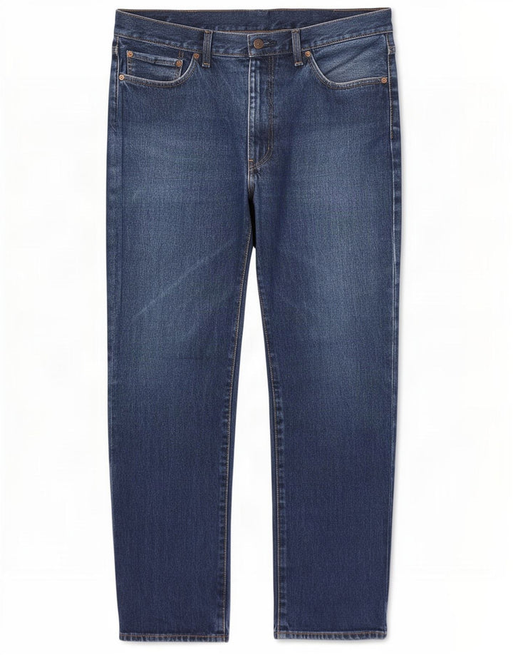 Levi's Herre 514 Straight Jeans W38 L30 Blå Bomuld