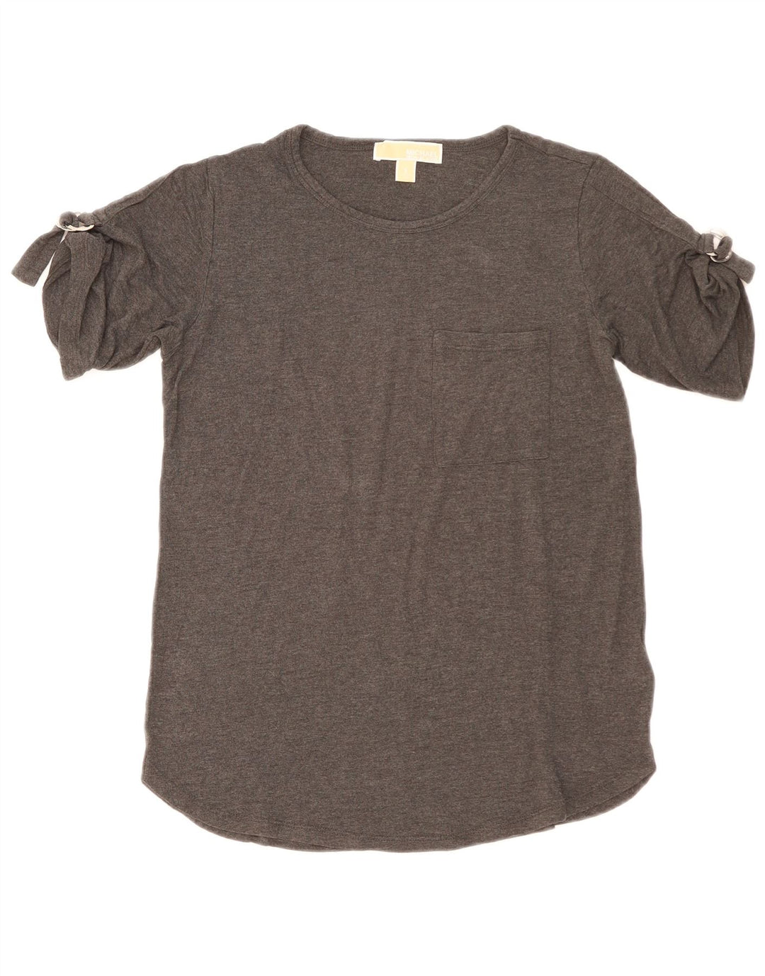 Michael Kors Dame T-Shirt Top UK 10 Lille Grå Viscose