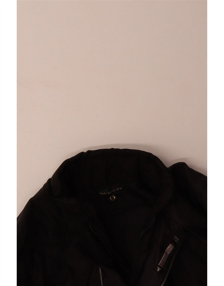 REVIT Womens Graphic Moto Racer Jacket UK 16 Large Black Colourblock