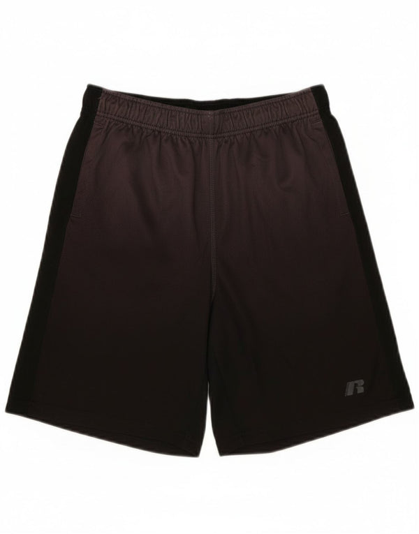 Russell Athletic Boys Sports Shorts 6-7 år Small Black Colourblock