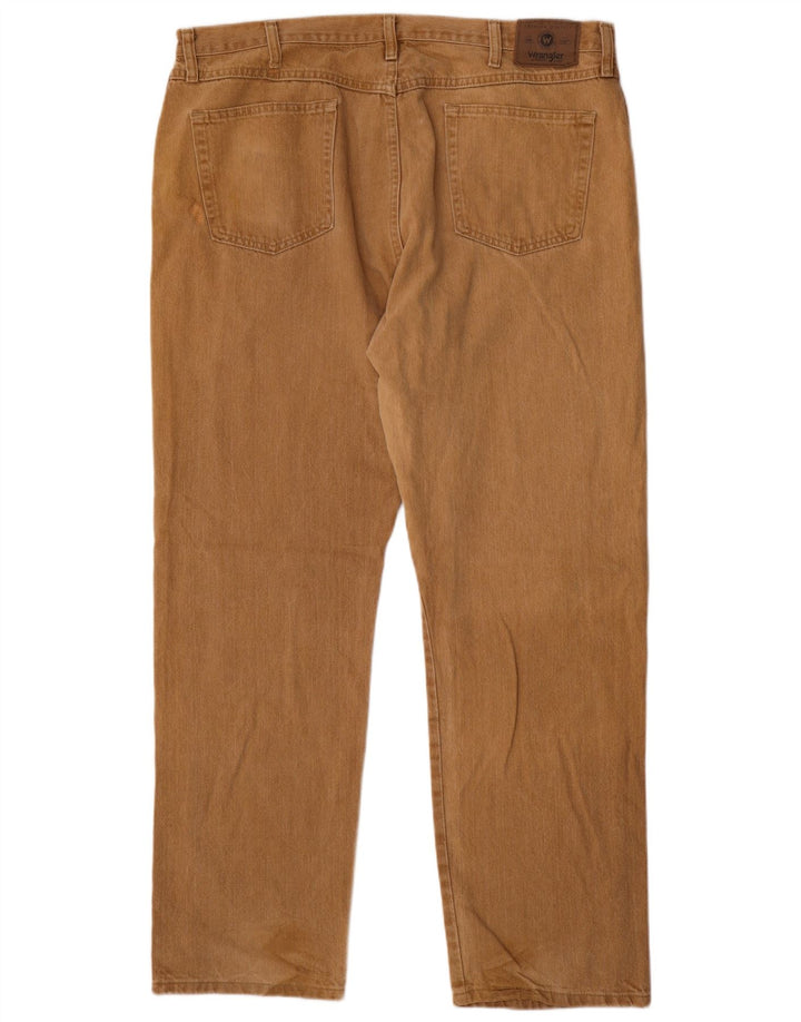 Wrangler Straight Jeans til mænd W40 L32 Beige Bomuld