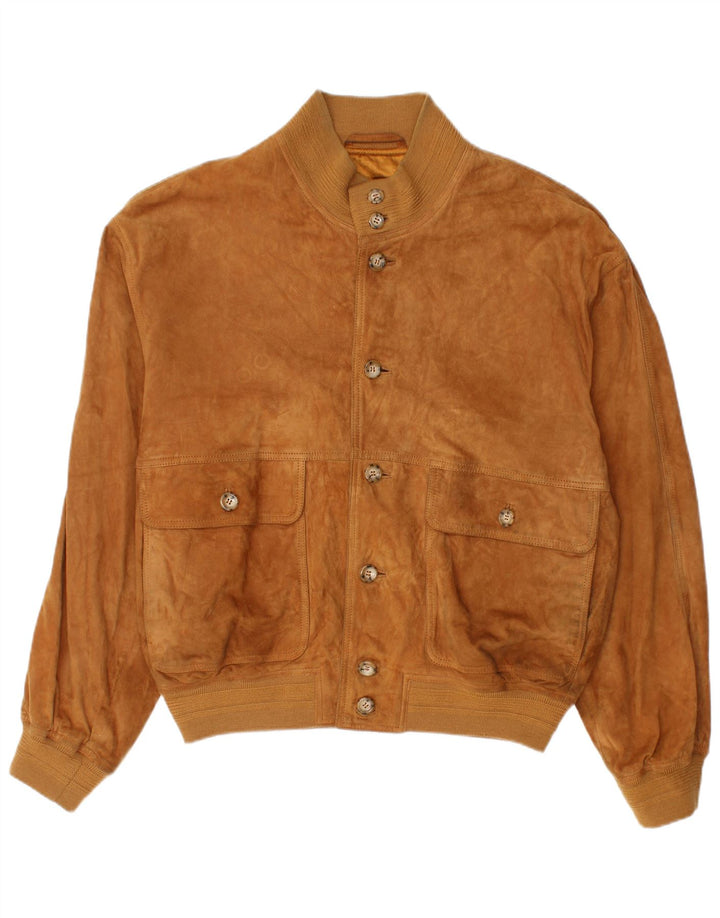 Vintage herre ruskind bomberjakke UK 40 Large Brown