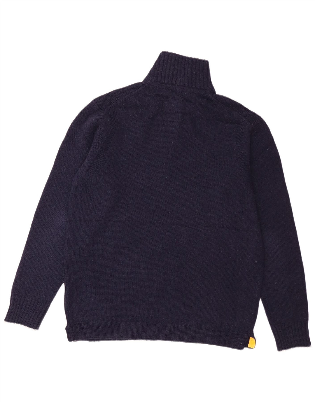 Boden Herre Zip Neck Jumper Sweater Stor Marineblå Lammeuld