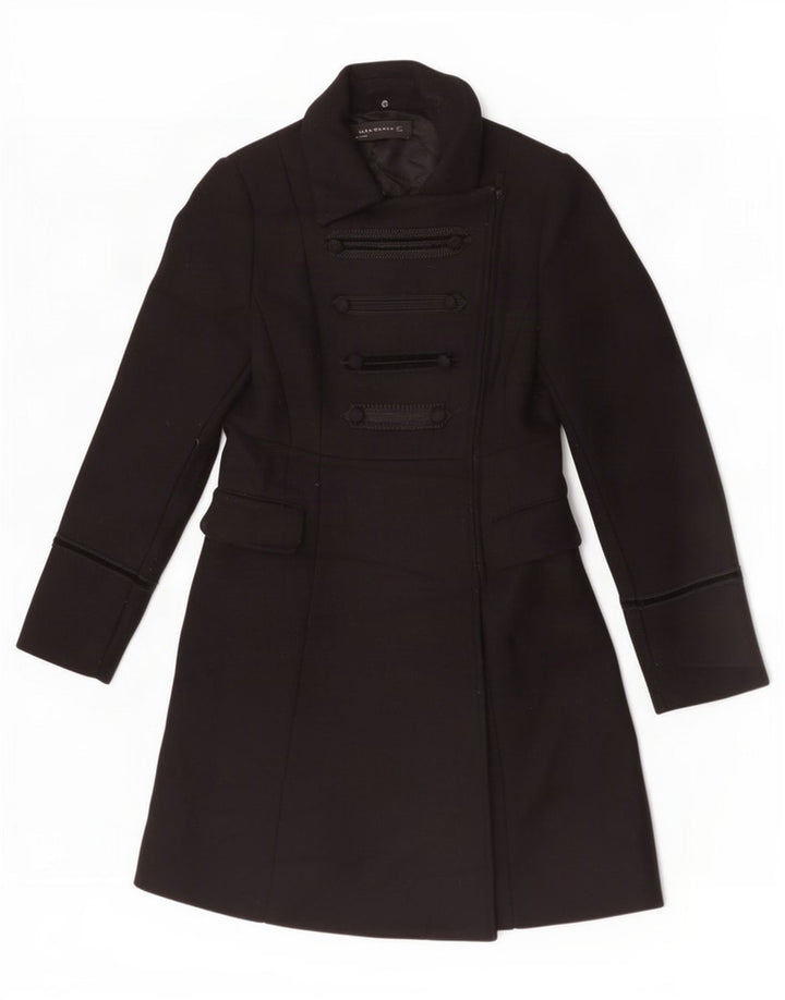 Zara Dame Overfrakke UK 12 Medium Sort