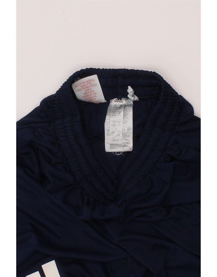 Adidas drenge Climalite grafiske sportsshorts 5-6 år marineblå polyester