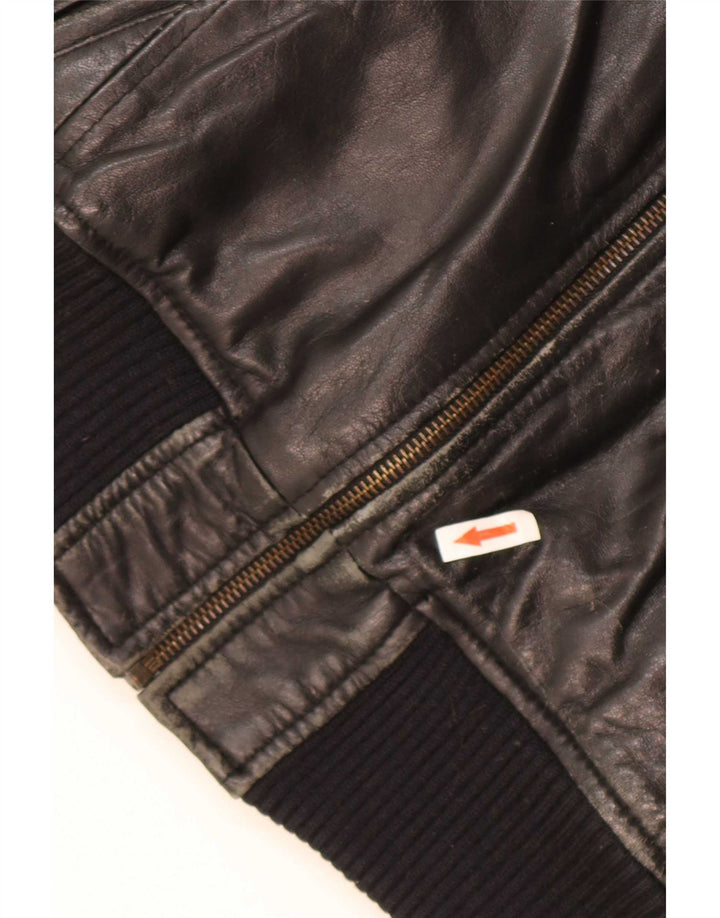 Vintage herre læderjakke UK 38 Medium Black