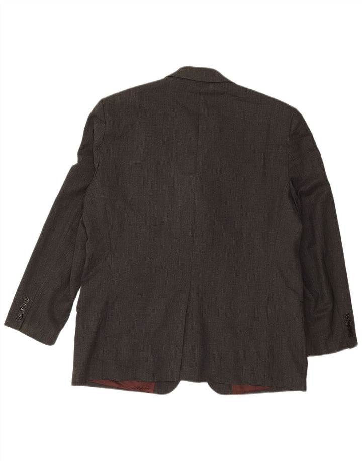 PIERRE CARDIN Mens Regular 3 Button Blazer Jacket UK 42 XL Grey Wool
