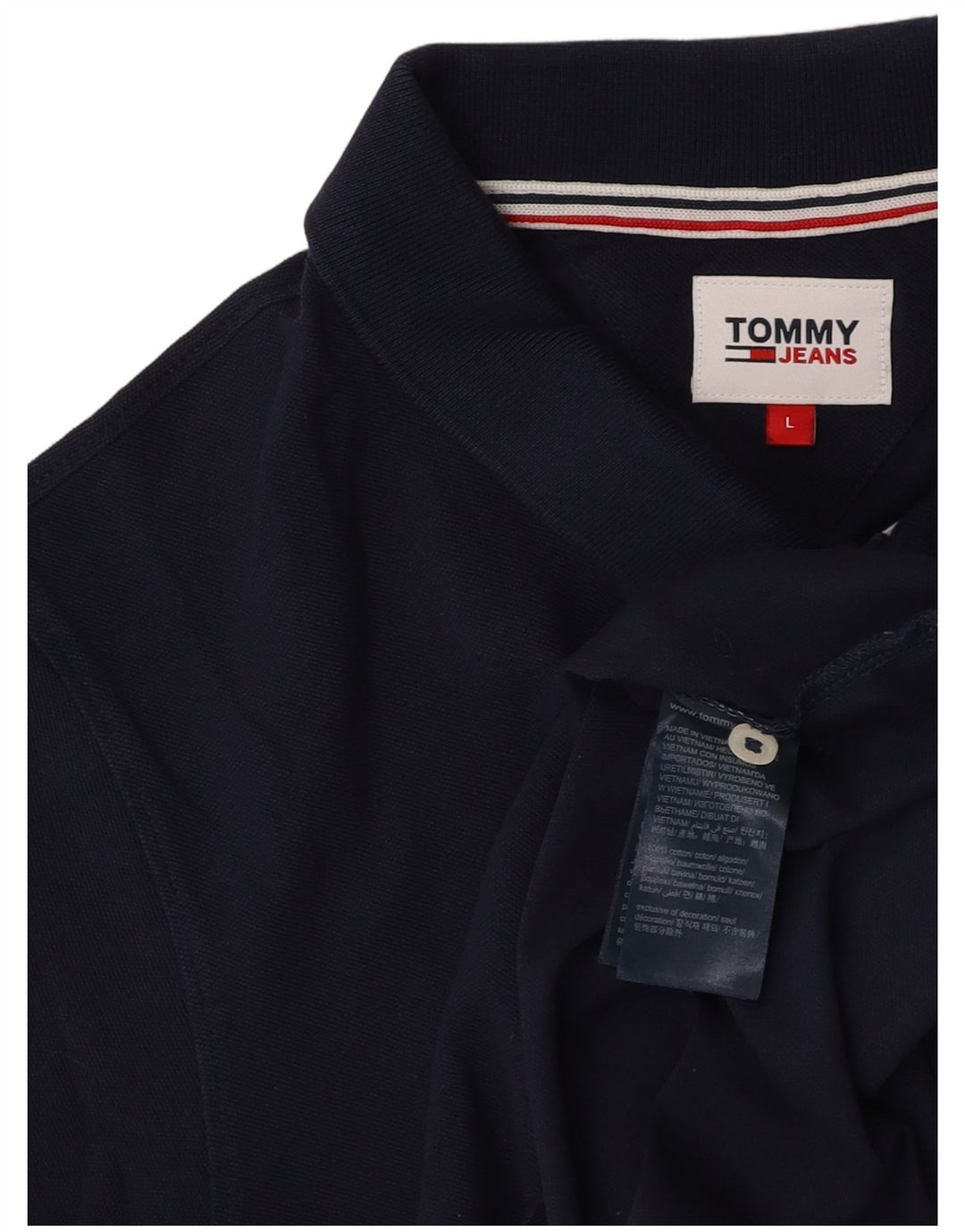 TOMMY HILFIGER Poloshirt til mænd Stor marineblå bomuld