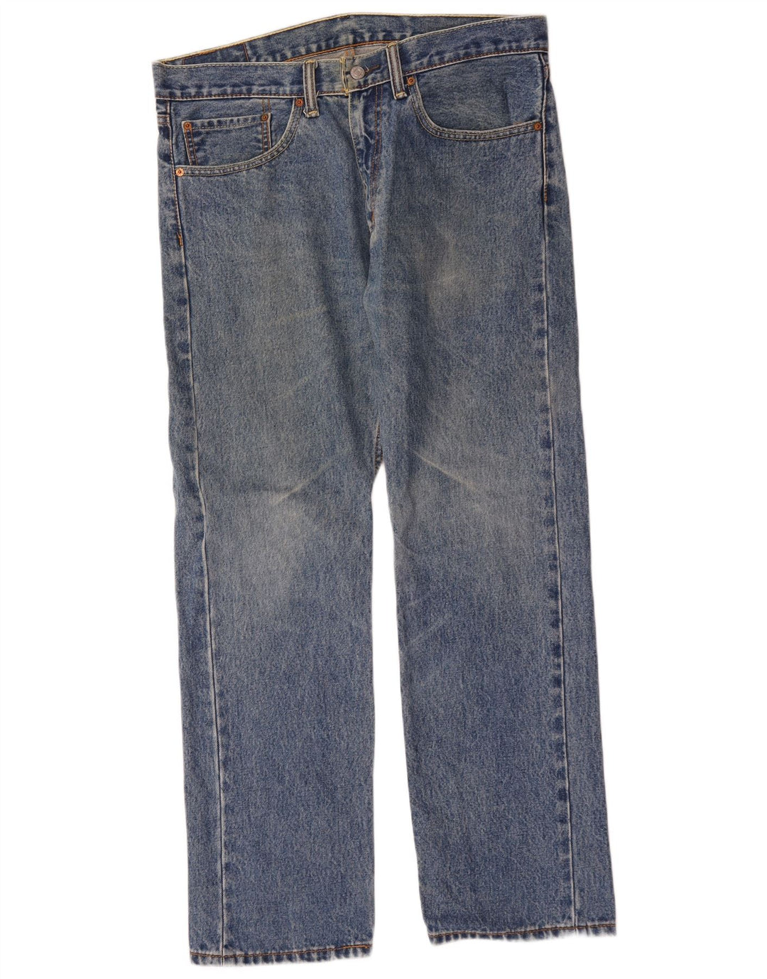 Levi's Herre 505 Straight Jeans W34 L30 Blå Bomuld