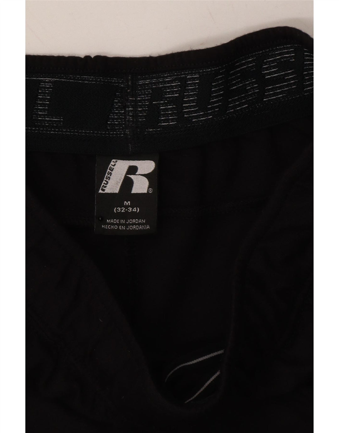 RUSSELL ATHLETIC Mens Tracksuit Trousers Medium  Black Rayon Vintage Russell Athletic and Second-Hand Russell Athletic from Messina Hembry 