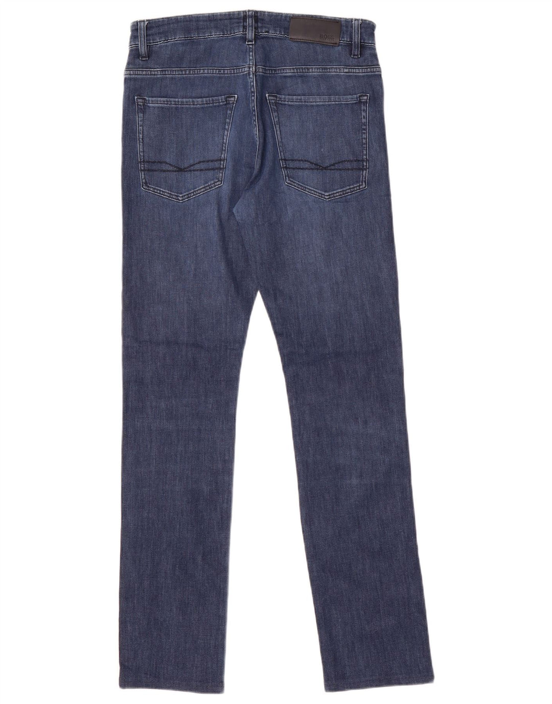 Hugo Boss Herre Slim Jeans W30 L29 Marineblå Bomuld