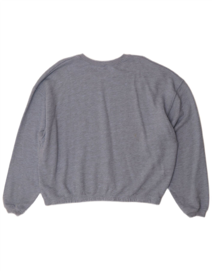 American Vintage Dame Sweatshirt Jumper UK 16 Large Blue Classic