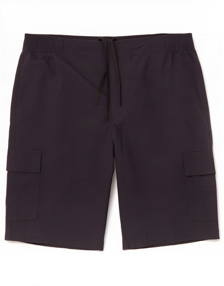 Marks & Spencer Herre Cargo Shorts Large W34 Sort Polyamid