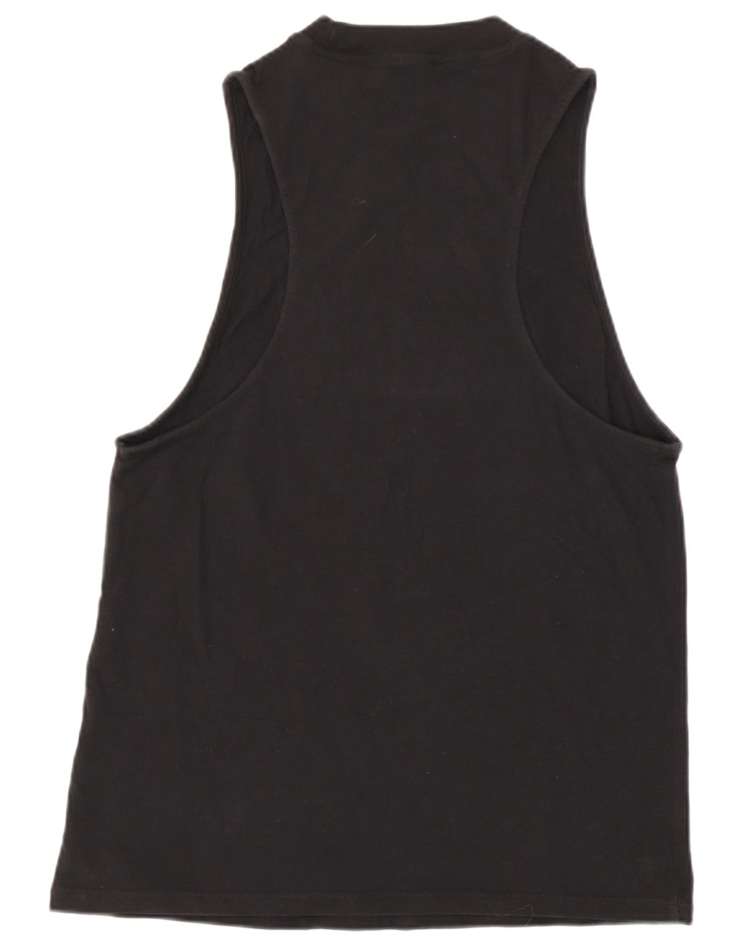 Adidas Dame Grafisk Vest Top UK 12 Medium Sort Bomuld