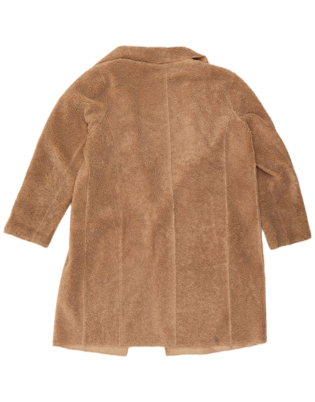 Marks & Spencer Teddy Bear Overfrakke til kvinder UK 14 Stor brun polyester