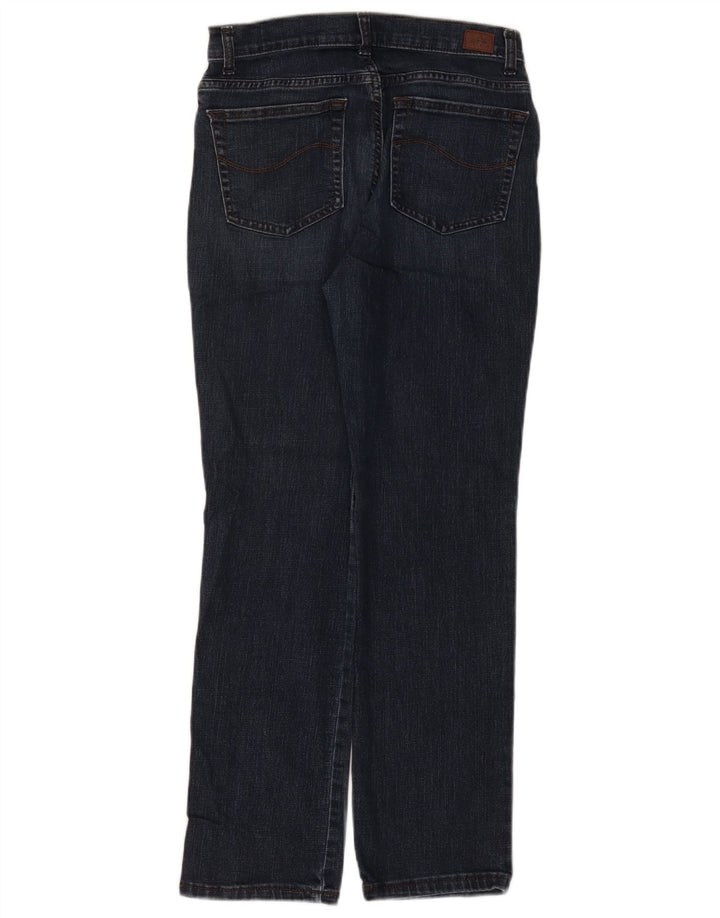 LEE Dame Mid Rise Straight Jeans US 6 Medium W30 L30 Navy Blue