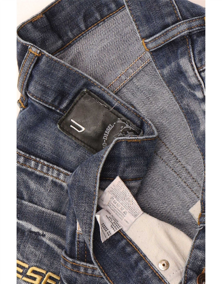 Diesel Straight Jeans til mænd W34 L34 Blå Bomuld