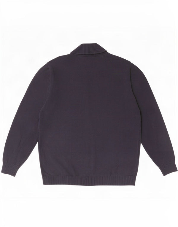 U.S. Polo Assn. Herre cardigan sweater XL marineblå bomuld
